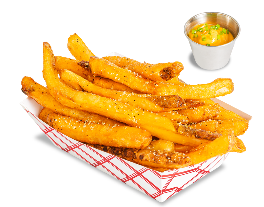 French fries with cheedar